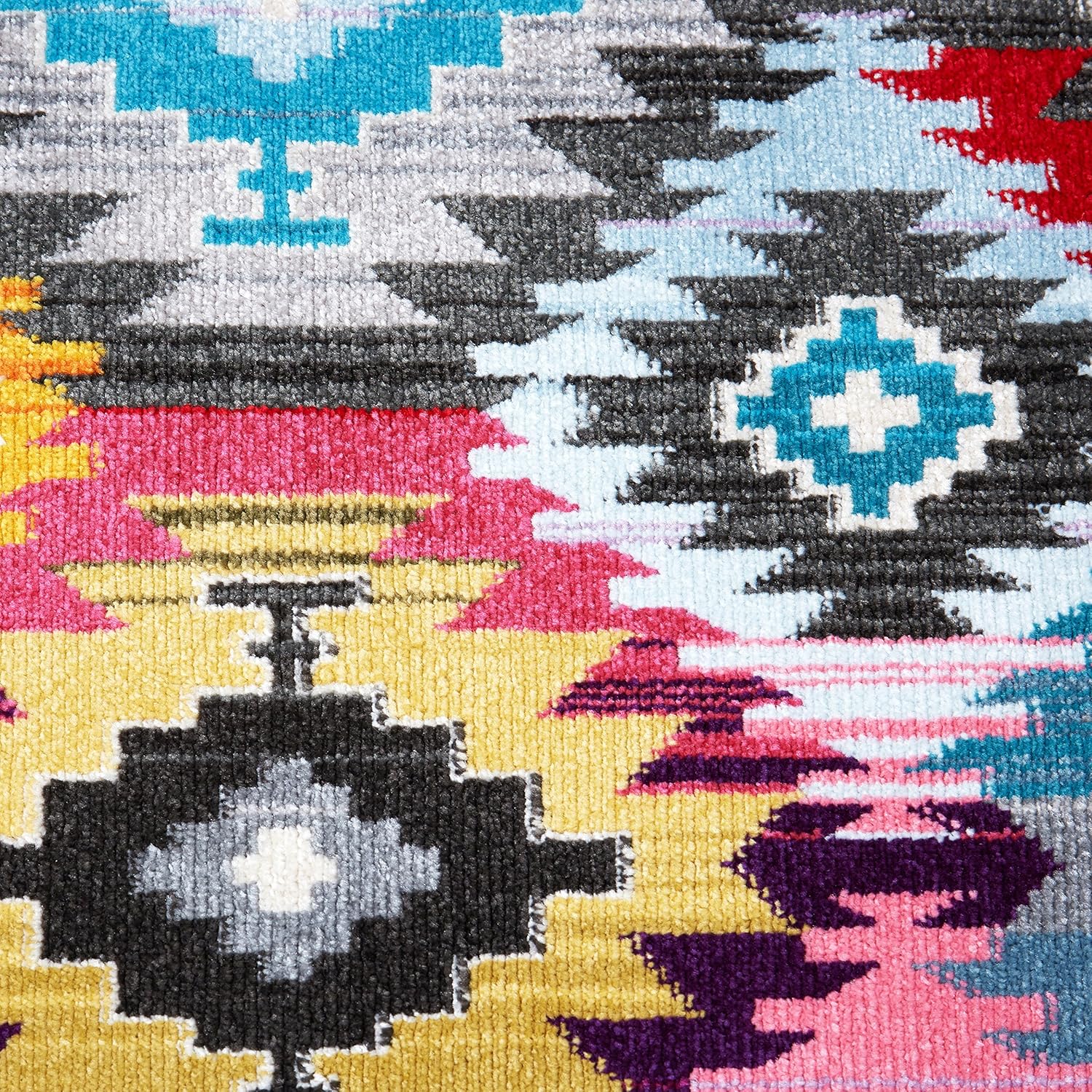 Home Dynamix Parker Modern Area Rug, 2' x 3', Charcoal/Yellow/Pink/Blue