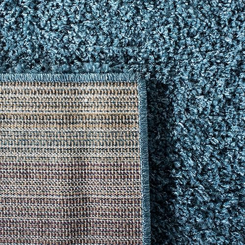 Vista 104 de SAFAVIEH Venus Shag Collection - Alfombra decorativa, 2 pies 7 pulgadas x 5 pies, color marfil, diseño sólido, no desprende pelusa y de fácil