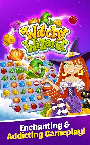 【入手困難】マジカルウィッチーズ MAGICAL WITCHES Witchy Wizard Free Match 3 Games Offline Halloween Candy Blast for