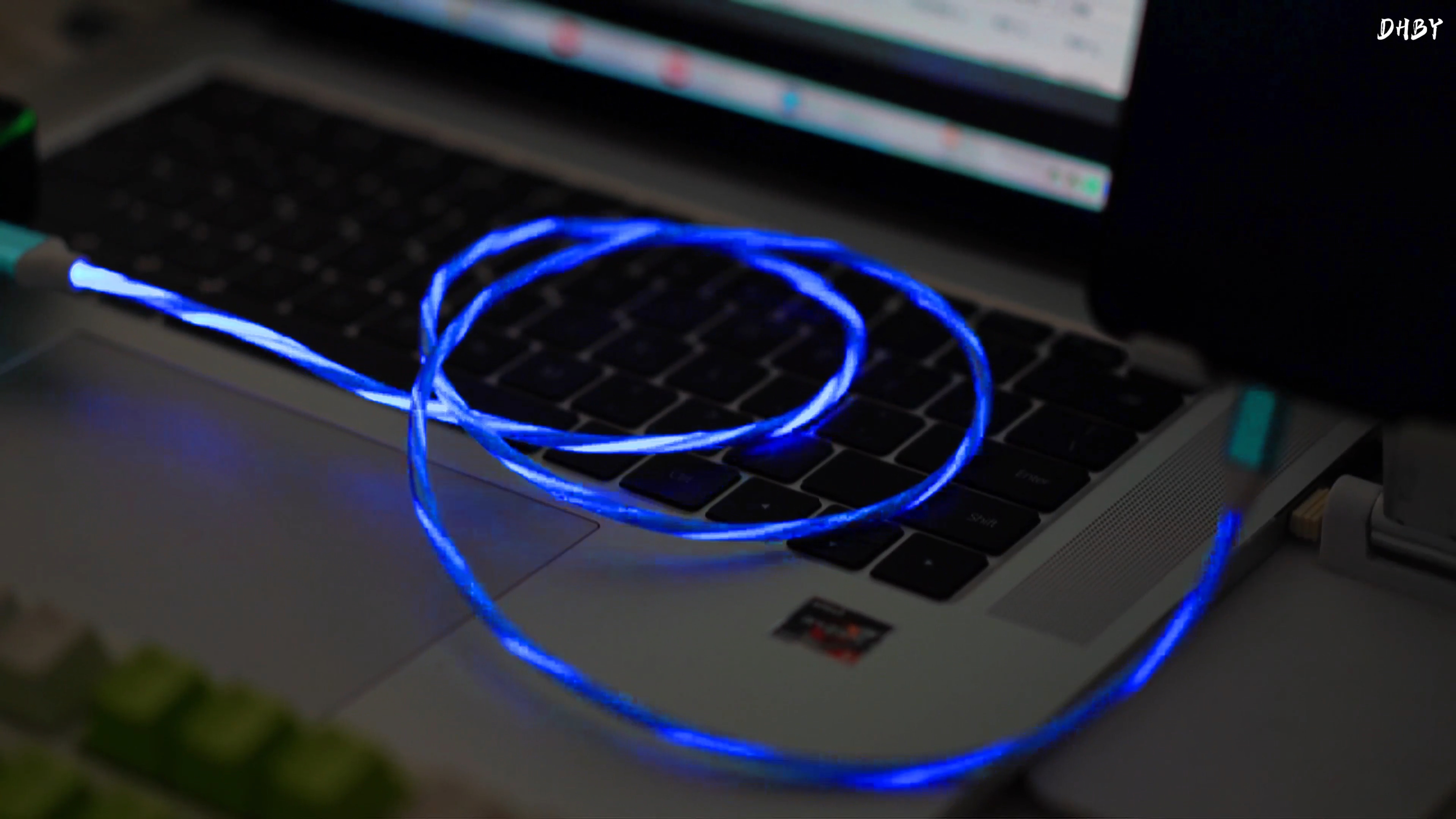 Image of USB A to USB Type C Android Charger Cable Fast Charging High Data Speed Light Up LED Current Flowing to Be a Night Light Compatible with All Type C Device-USB A to C Blue /39 Inch.