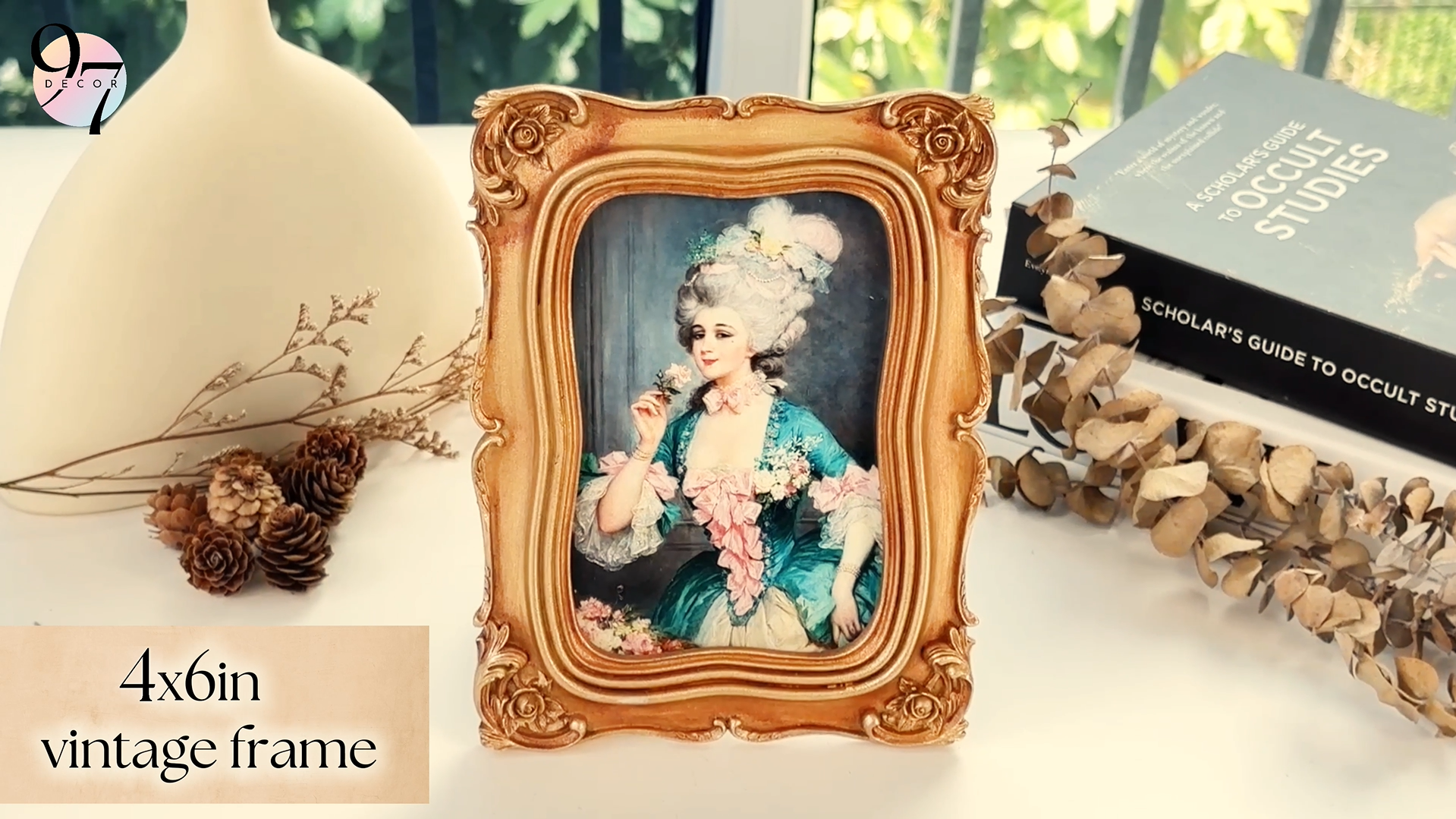 Amazon.com: 97 Decor Vintage Picture Frame 4x6- Gold 4x6 Picture