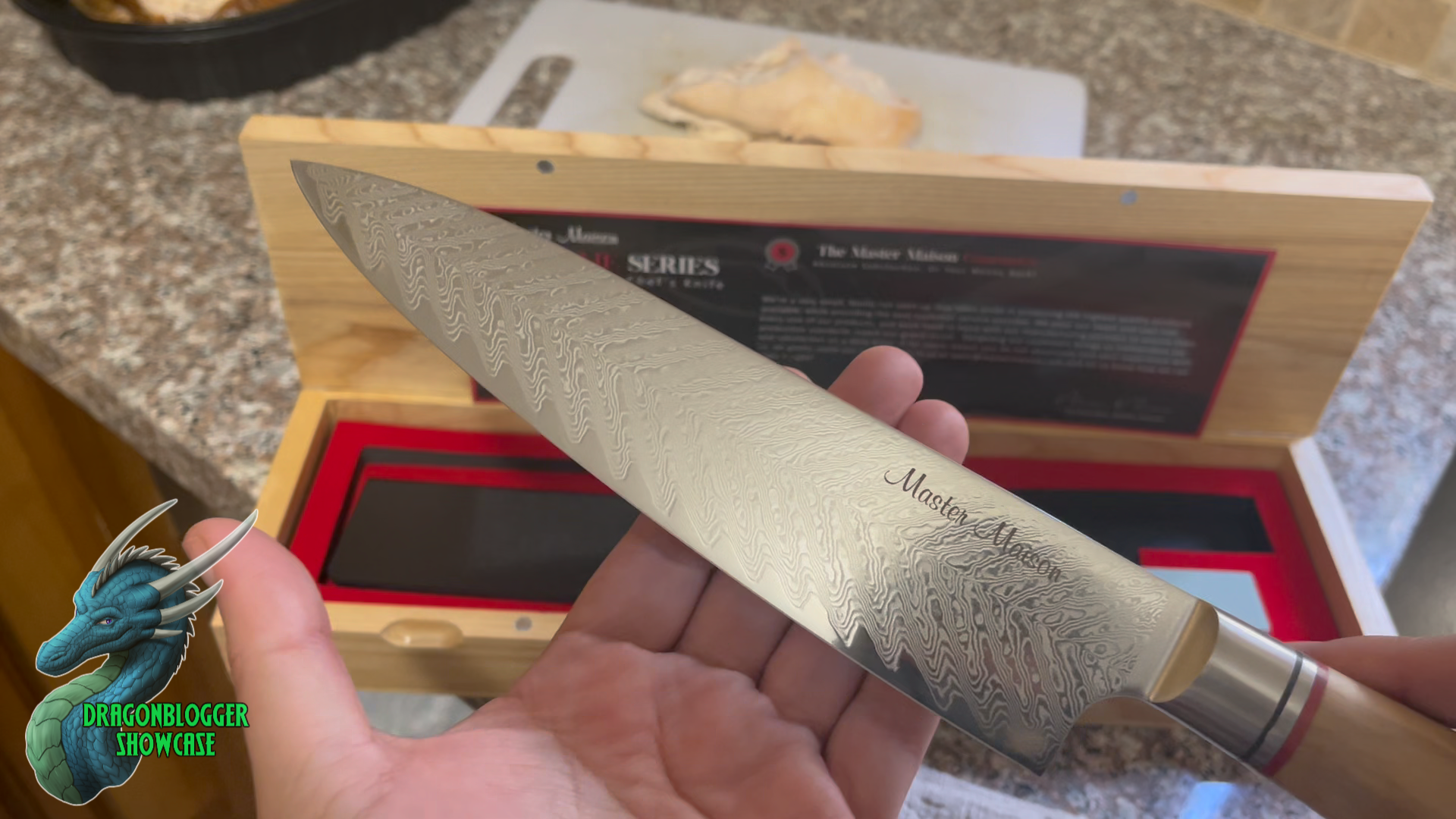 Showcasing Ultra Sharp Stainless Steel Wood Handle Chef Knife