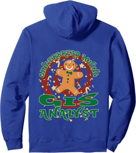 Miniatura 5 de GIS Analyst Job Gingerbread Funny Xmas Pullover Hoodie Black,Navy Blue,Dark Heather Grey,Heather Grey,Royal Blue