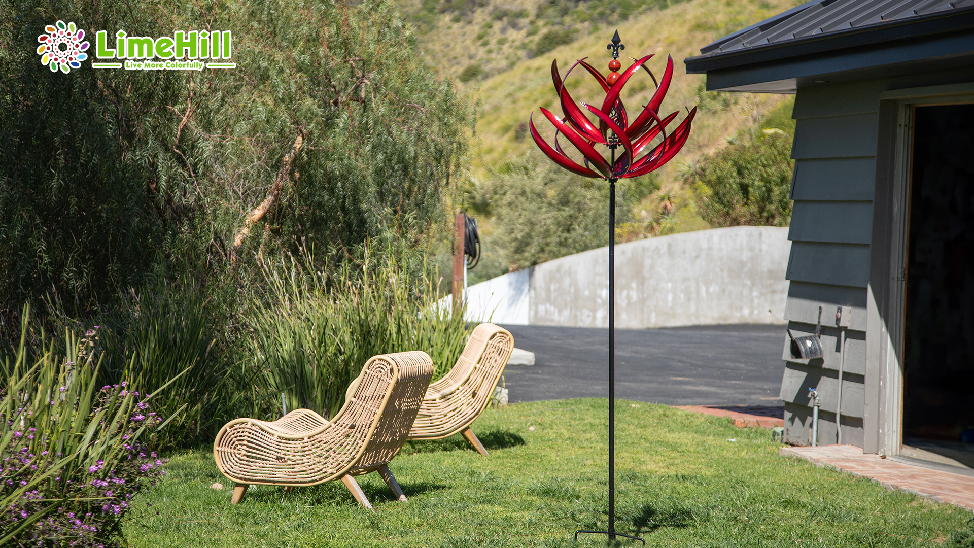 Amazon.com: LimeHill Wind Spinner for Garden and Yard - Large