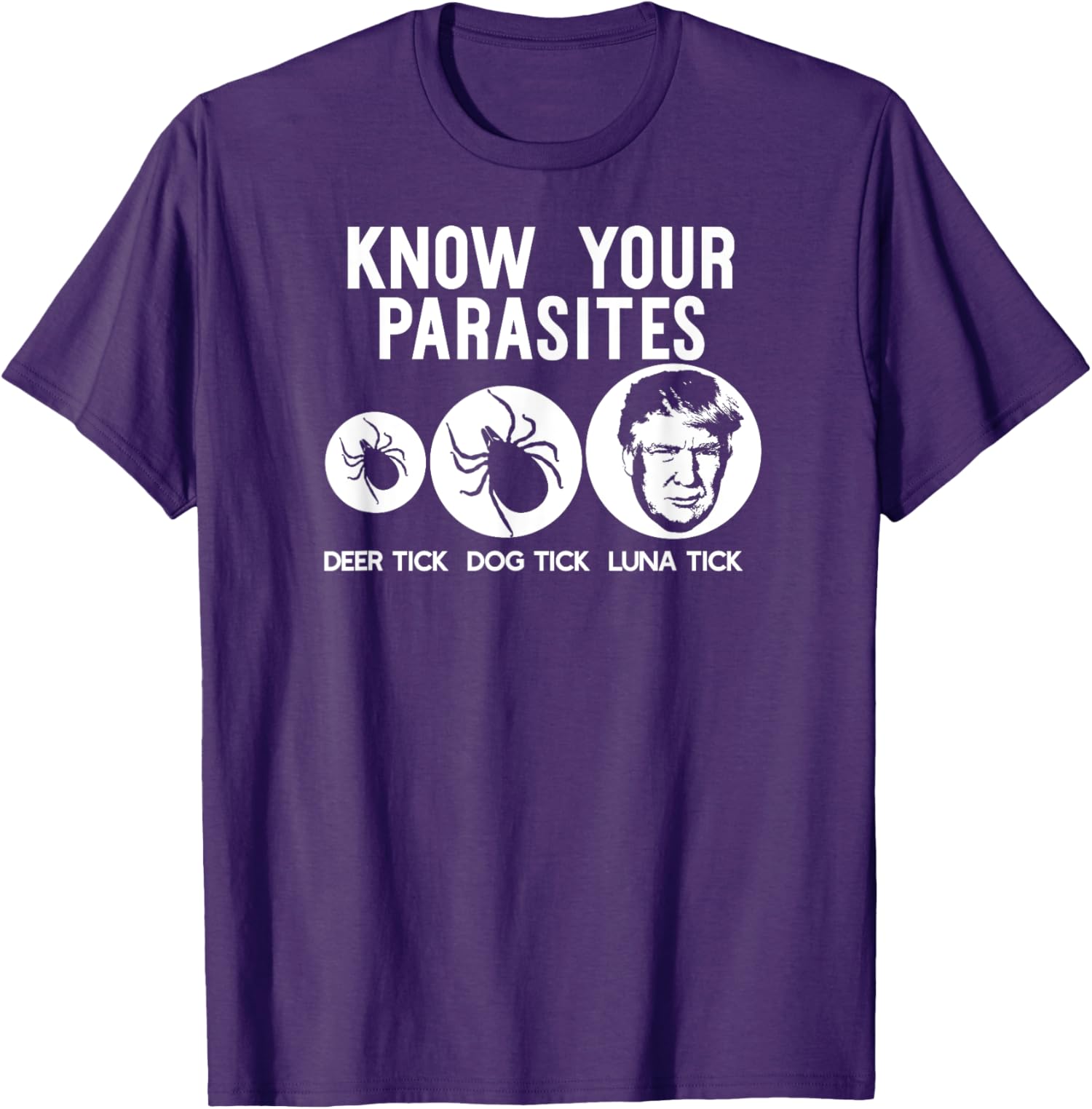 Anti-Trump Resist Funny Know Your Parasites USA Unisex T-Shirt - Picture 8 of 11