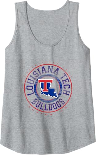 Miniatura 6 de Louisiana Tech Bulldogs Showtime - Camiseta sin mangas con licencia oficial, Negro - Negro,Blanco,Jaspeado Oscuro,Gris Jaspeado