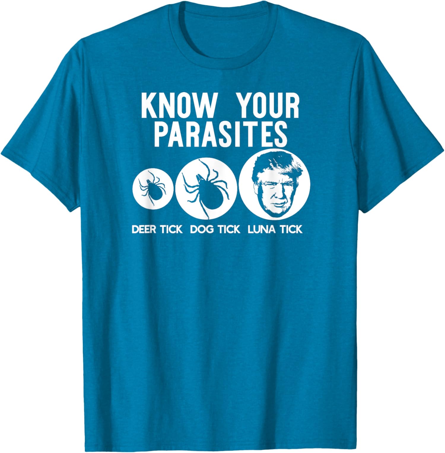 Anti-Trump Resist Funny Know Your Parasites USA Unisex T-Shirt - Picture 11 of 11