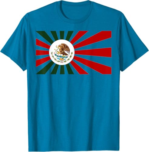 Miniatura 5 de Camiseta mexicana japonesa de la bandera japonesa de México Anime Manga Fan Mexicanos, Negro, S