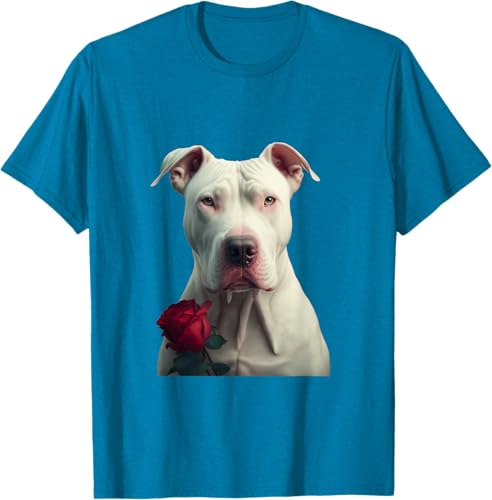 Miniatura 6 de Dogo Argentino Valentines Day Camiseta Negro -