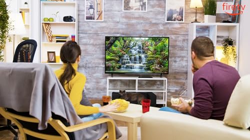 Tela de Cachoeira - Protetor de tela para mediação, relaxante, calmante para a TV fogo