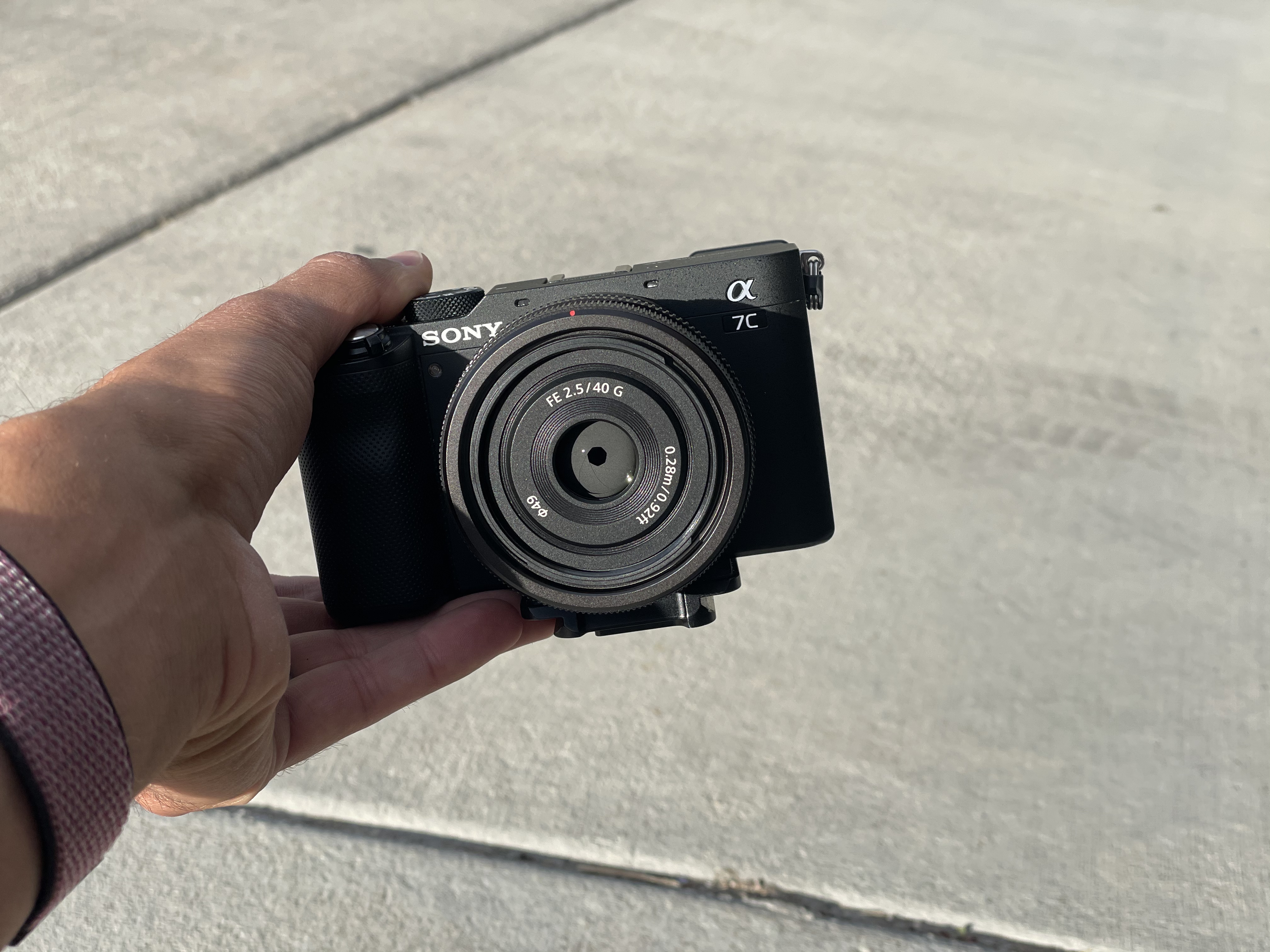 Compact lens. Compact package