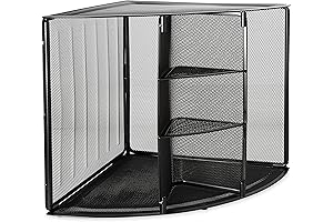 Rolodex Mesh Collection Corner Shelf for Cubicle Desk