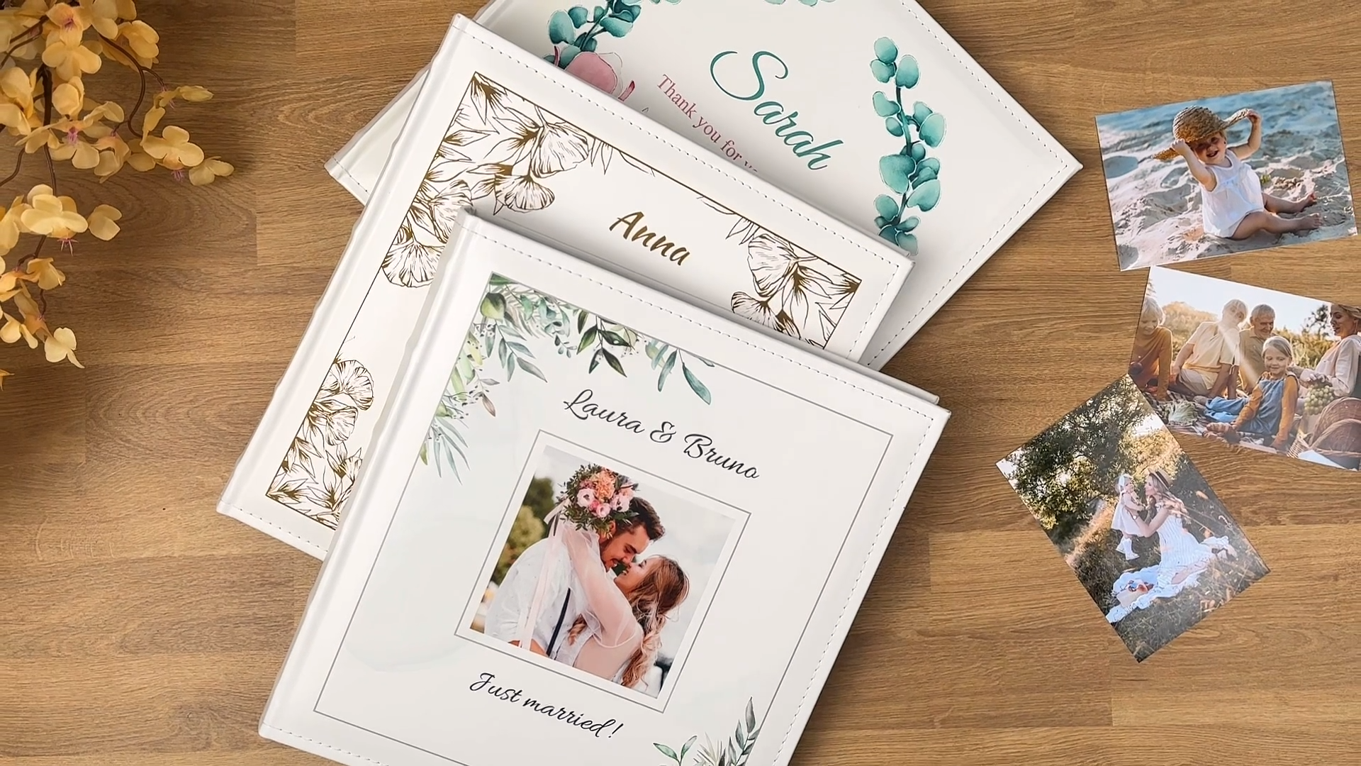 Maverton Fotoalbum Zum Selbstgestalten – Für 240 Fotos 10x15 Cm, 60 Schwarze Seiten, 33x30 Cm, Weiß, Personalisierbar