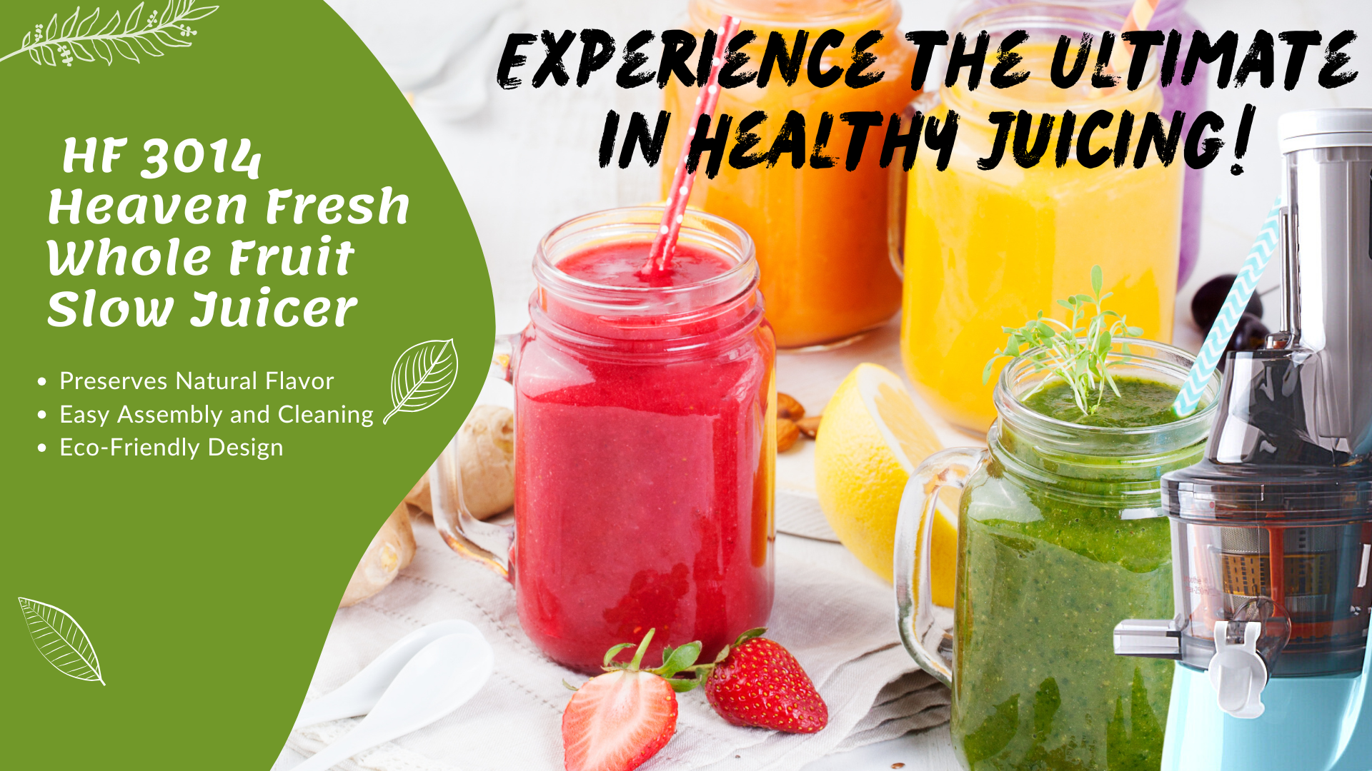 Amazon.com: Heaven Fresh HF-3014 Slow Masticating Juicer