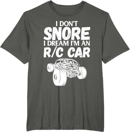 Miniatura 7 de Camiseta RC Car Racing I Don't Snore I Dream RC Racing Meme RC con cita, Negro, S