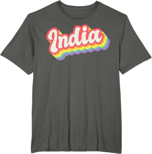 Miniatura 4 de India Pride Month LGBTQ Rainbow Flag Name Personalised T-Shirt