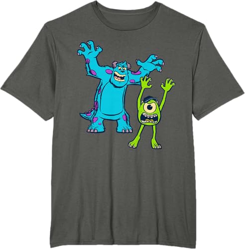 Miniatura 46 de Disney Pixar Monsters University Sulley and Mike T-Shirt Black,Navy Blue,Asphalt Grey,White,Baby Blue,Red,Kelly Green,Olive Green,Lemon