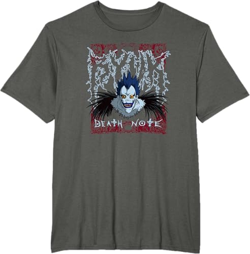 Miniatura 12 de Death Note Heavy Metal Shinigami Ryuk Anime T-Shirt Black,Navy Blue,Asphalt Grey,Dark Heather Grey