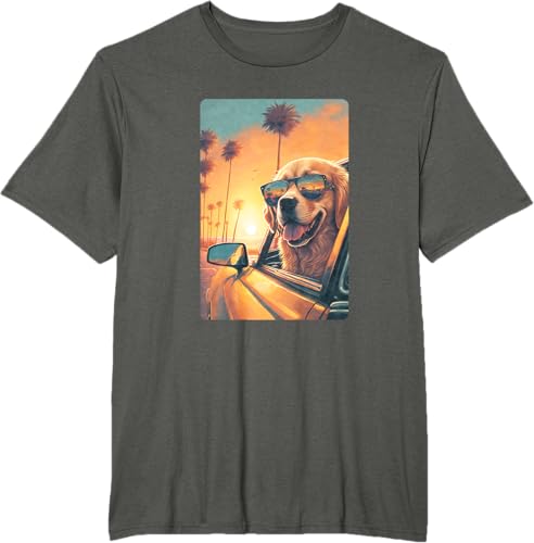 Miniatura 8 de Golden Retriever - Camiseta divertida de Golden Retriever con lentes Negro -