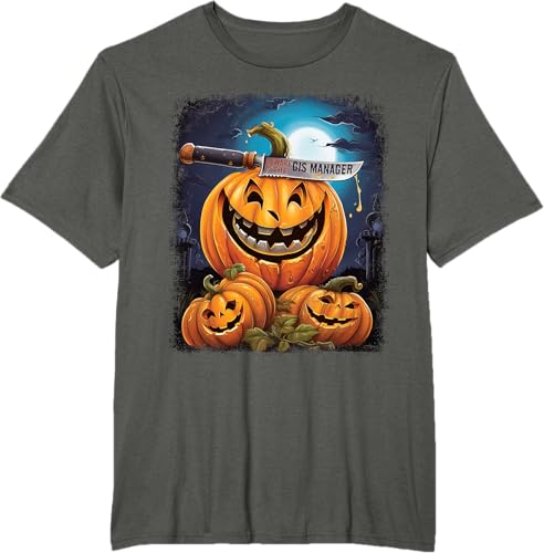 Miniatura 4 de GIS Manager Funny Halloween Fun Pun Spooky T-Shirt