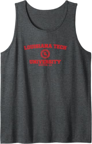 Miniatura 3 de Louisiana Tech Bulldogs Large One Color Tank Top Negro,Jaspeado Oscuro,Gris Jaspeado