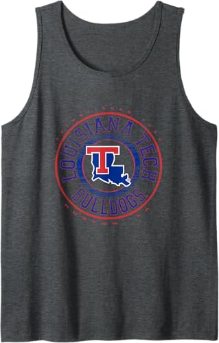 Miniatura 3 de Louisiana Tech Bulldogs Showtime - Camiseta sin mangas con licencia oficial, Negro - Negro,Blanco,Jaspeado Oscuro,Gris Jaspeado