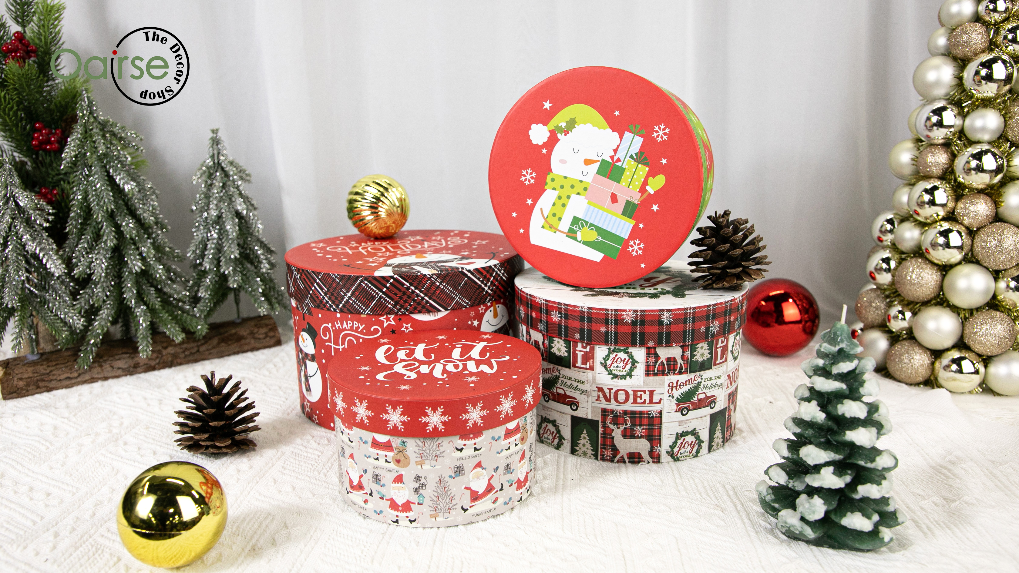 Set Di 4 Scatole Regalo A Forma Di Cuore Oairse, In Velluto E Cartone Riciclato, Impilabili, Bianche - 3