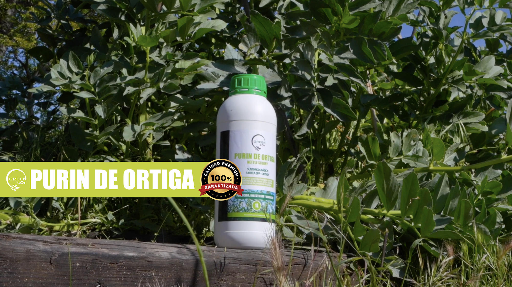 GREENGOF Purin de Ortiga, 1L. Insecticida, Fungicida, Acaricida