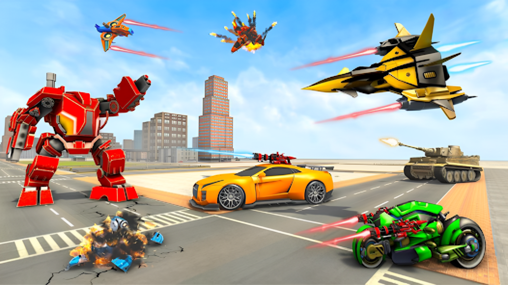 Robot Fight Car Transformation - App on Amazon Appstore