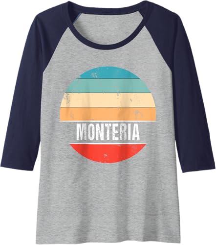 Miniatura 3 de Montería Colombia City Trip Raglan Baseball Tee