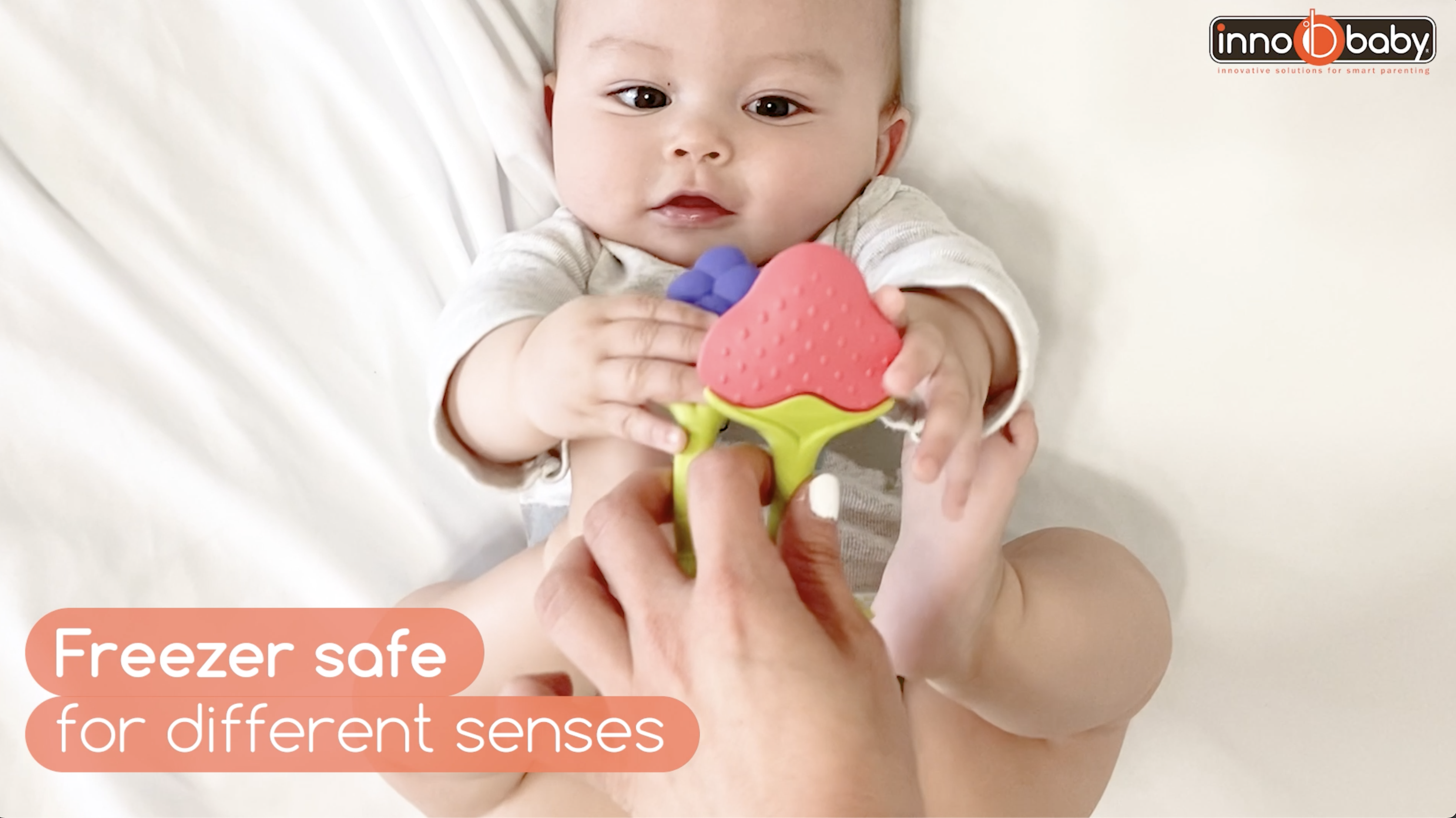 Amazon.com : Innobaby Original Teethin Smart EZ Grip Fruit Teether