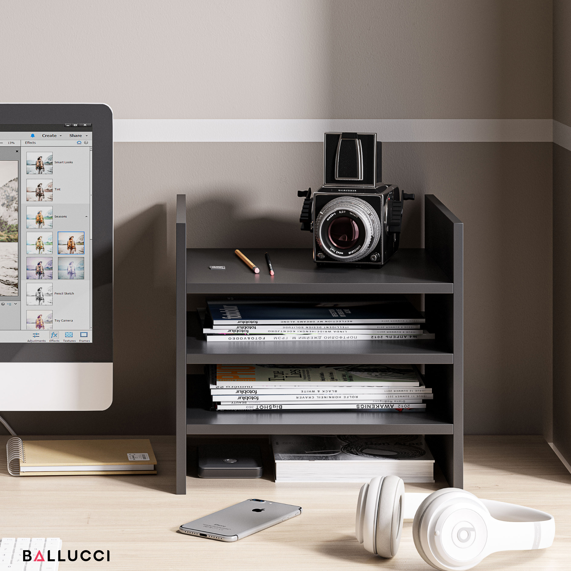Amazon.com: Ballucci 4-Tier Paper Sorter and File Organizer for