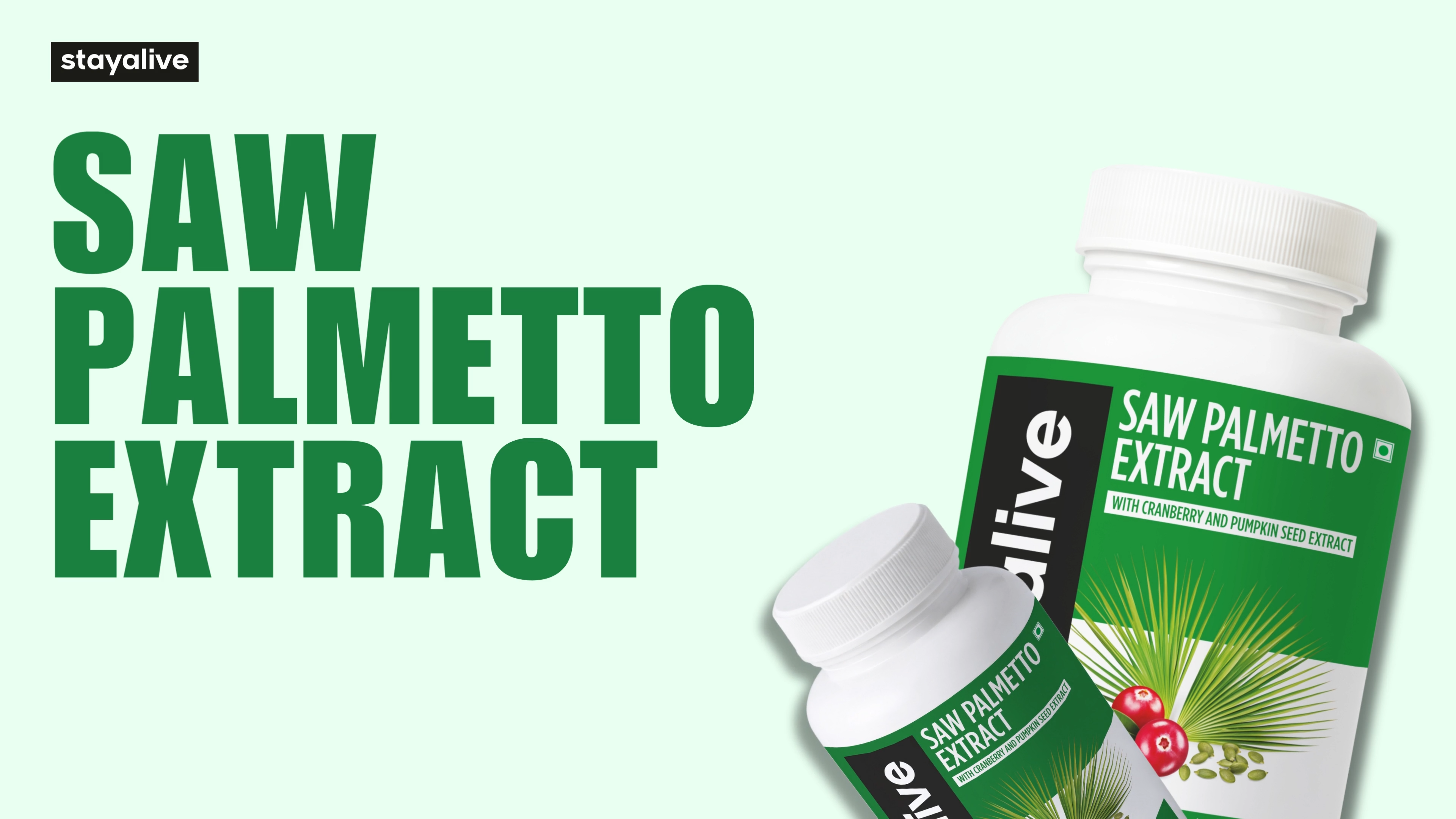 Amazon.com: STAY ALIVE Saw Palmetto Extract Capsules w/Cranberry