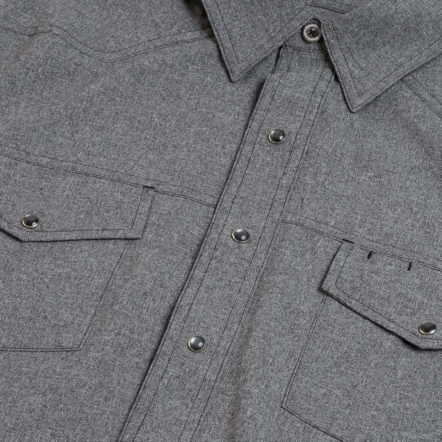 Caviar Pearl Snap Shirt | Long Sleeve