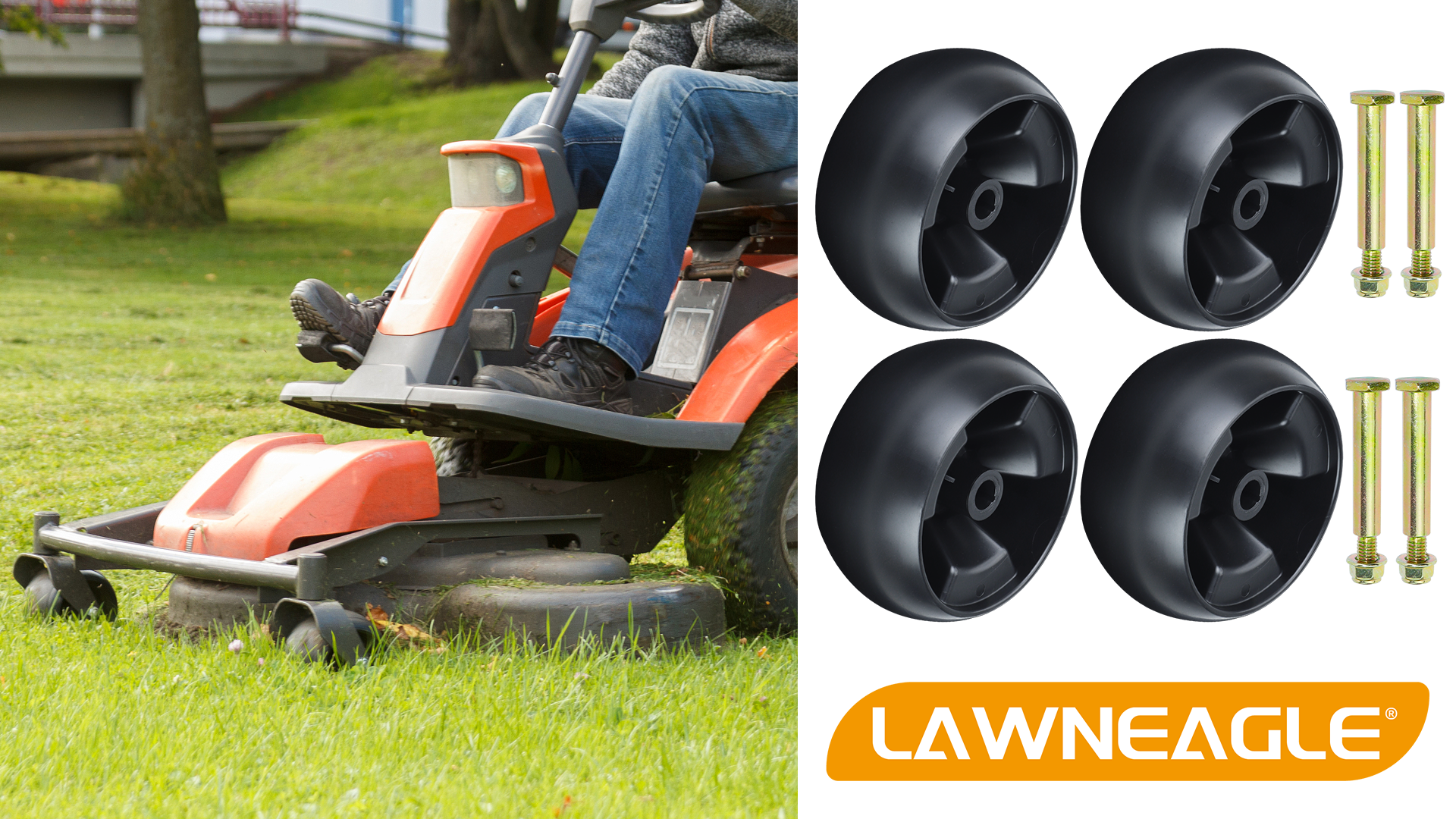 Amazon.com: LAWNEAGLE 4 Pack 734-04155 Deck Wheel Kit Replaces Cub 