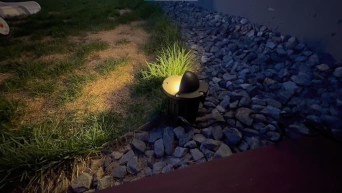 NOVITA 【BRASS】　120 Shop 12V Composite LED In-Ground Well Light with Cast Brass