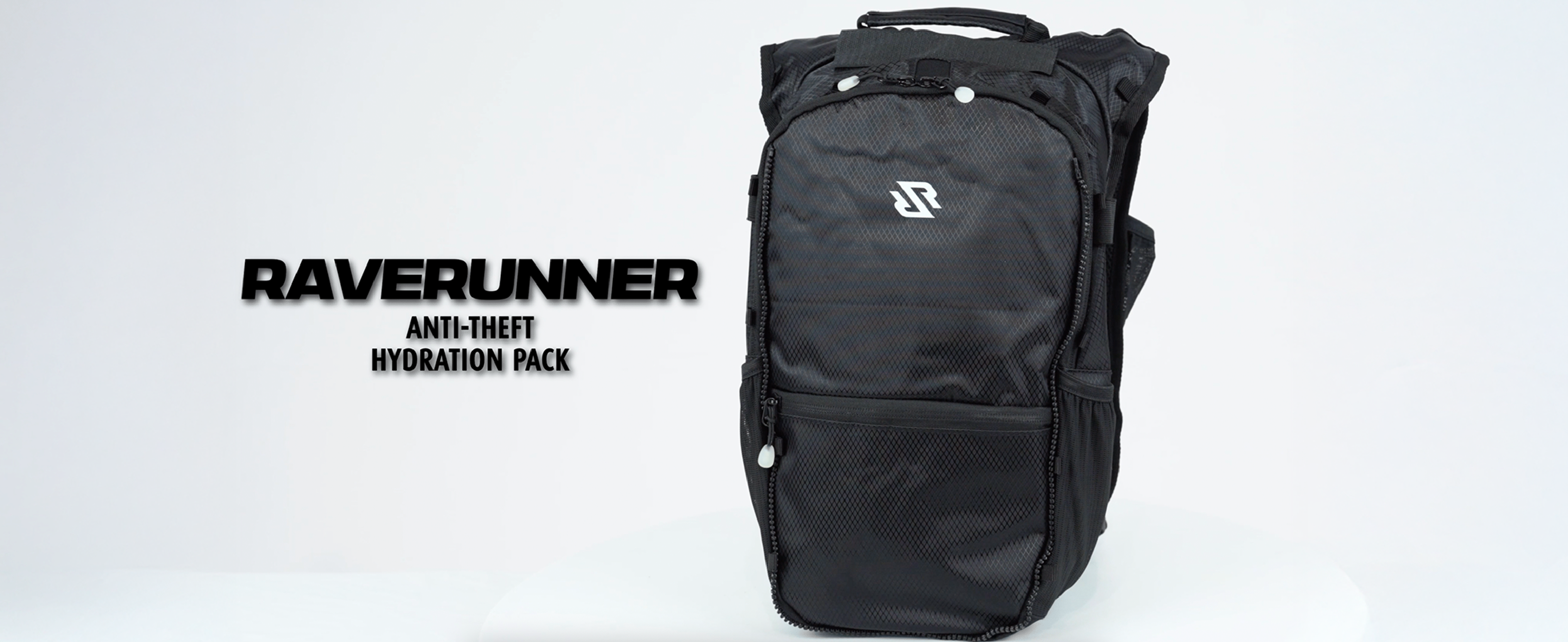Gen Z anti-theft hydration pack Gen Z Black Hydration Backpack – Rave Wonderland main image 3