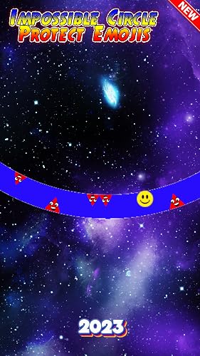 Protégez Emoji Escape: Impossible Circle Dash - Simulateur de coureur sans fin infini - Emoji Games 2023 – vue 2