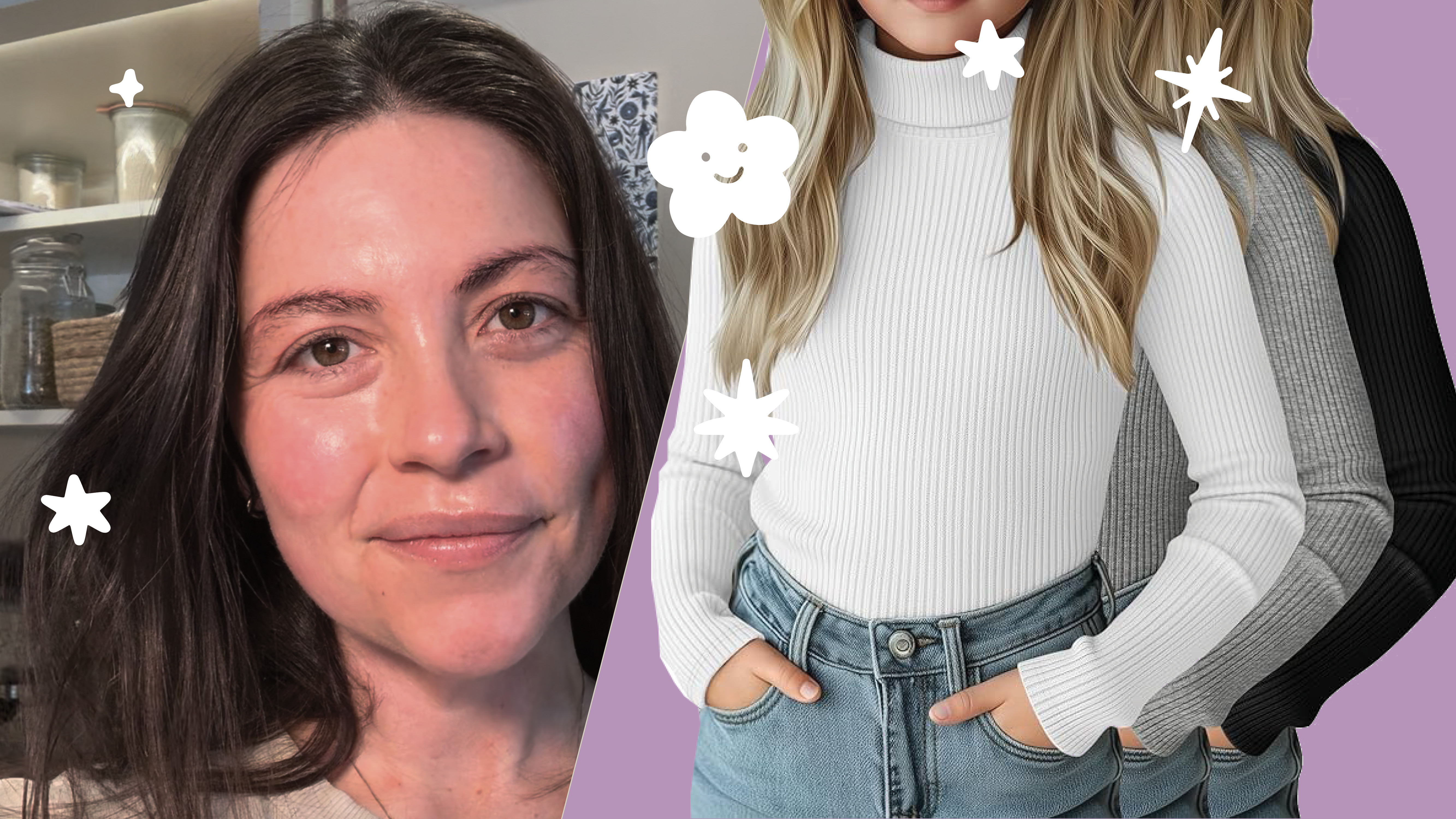 Watch Up-close look at this rubbed turtleneck multipack on Amazon Live