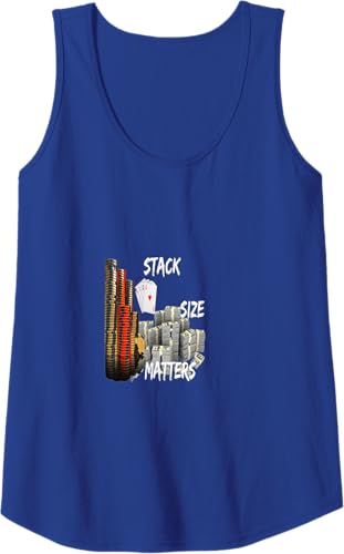 Miniatura 7 de Stack Size Matters - Camiseta sin mangas de póquerTexas Holdem, Negro -