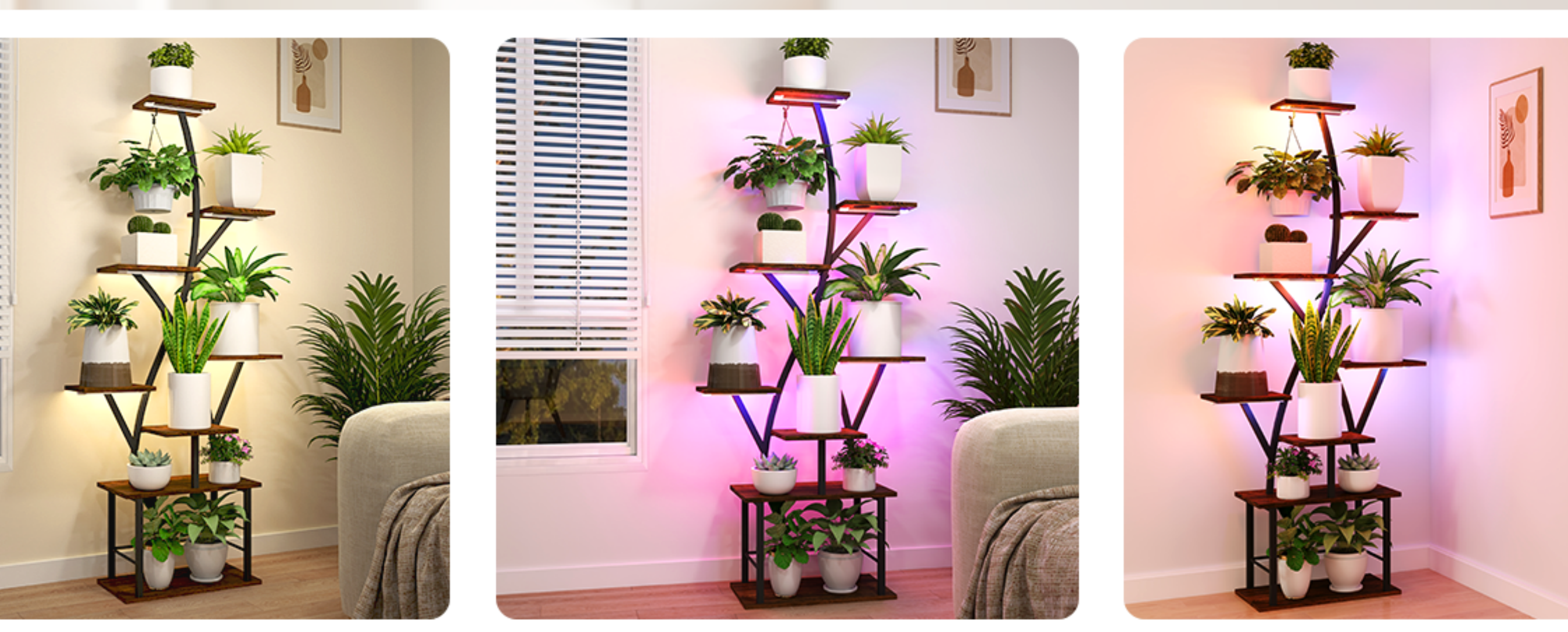 Stylish Plant Shelf with Tray, 64×40cm Stylish Plant Shelf with Tray, 64×40cm プランター プラスチック