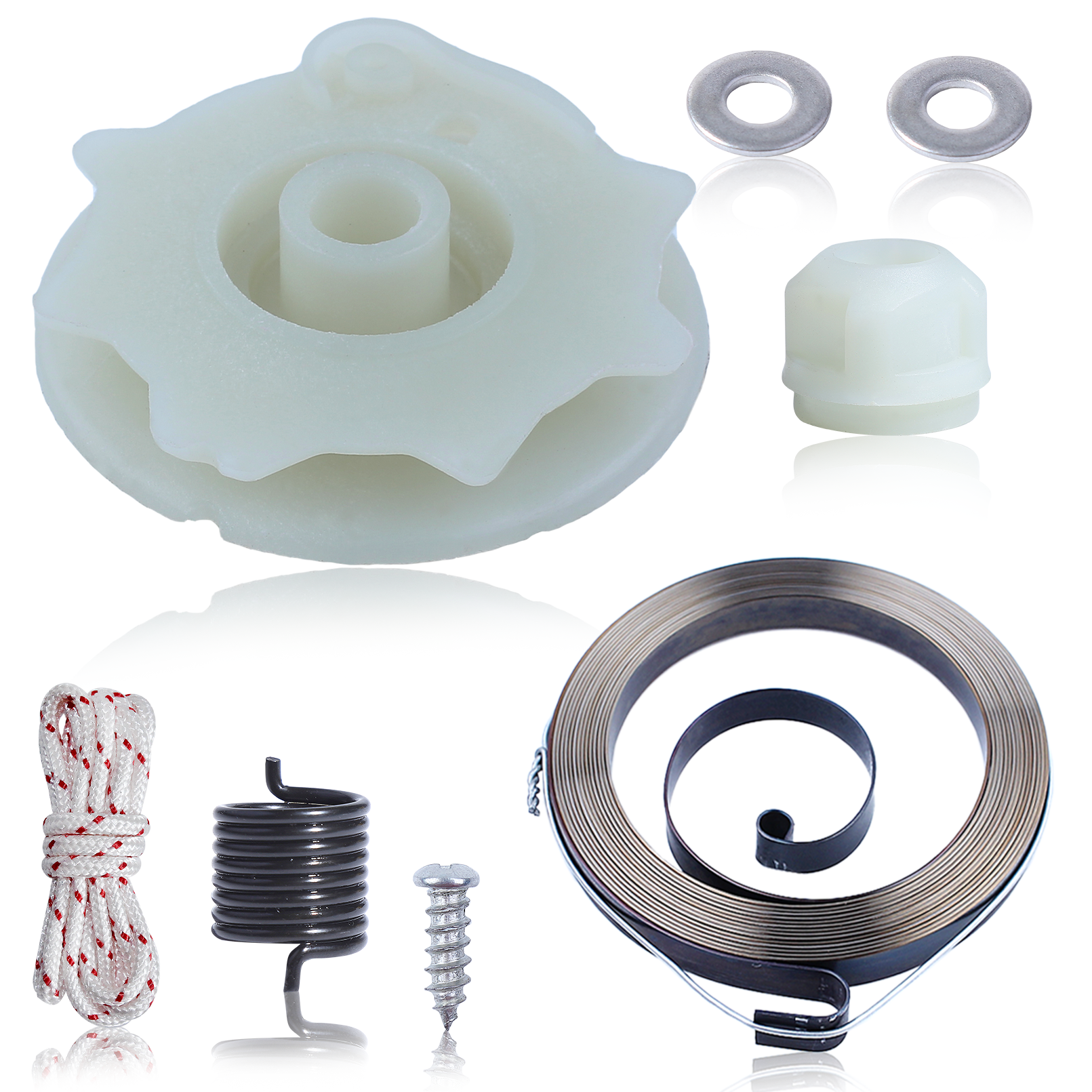 Amazon.com: Adefol Chainsaw Recoil Starter Pulley Spring Kit for