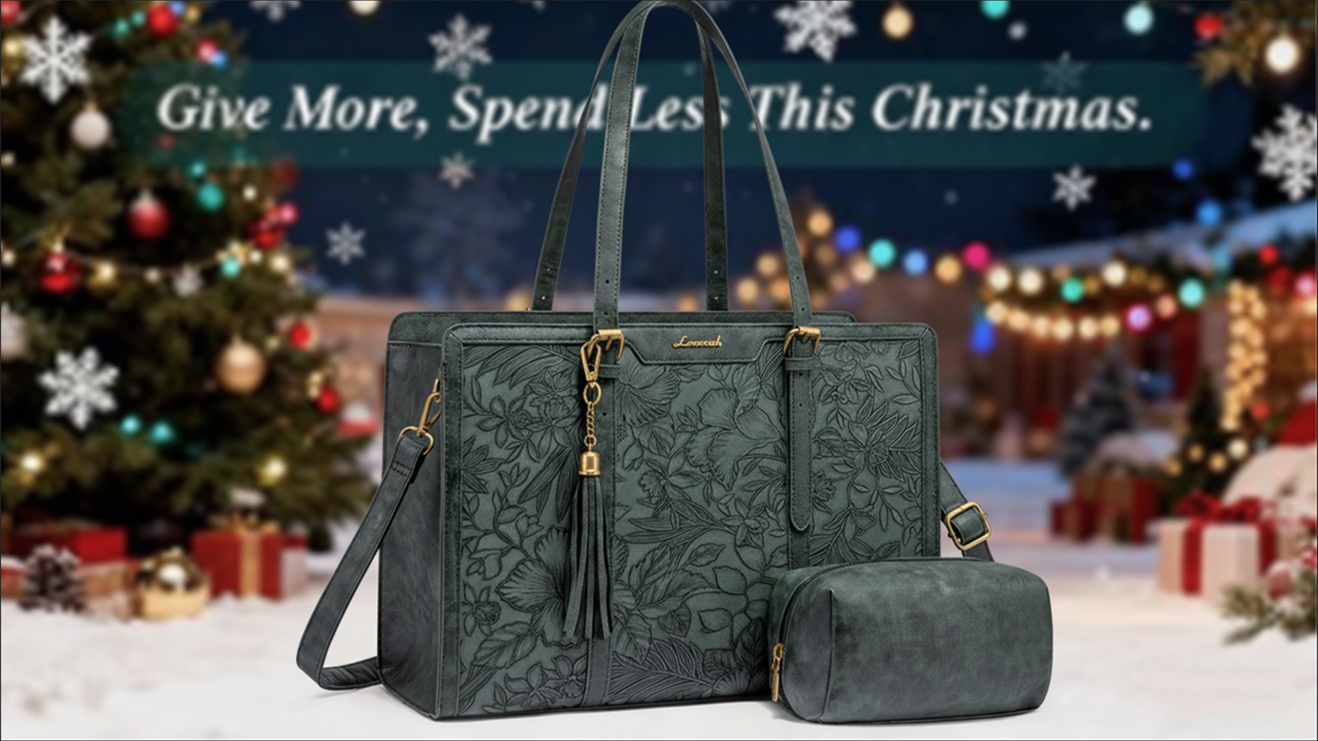 Amazon.com: LOVEVOOK Laptop Bag for Women Vintage Leather Laptop