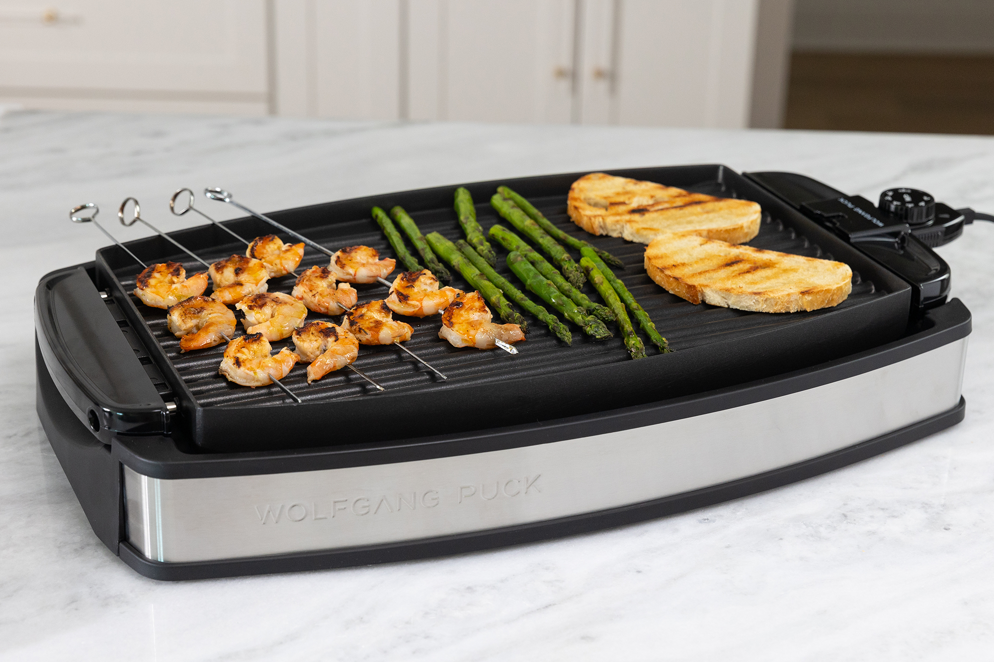 Wolfgang Puck XL Reversible Grill Griddle, Oversized Reovable Cooking
