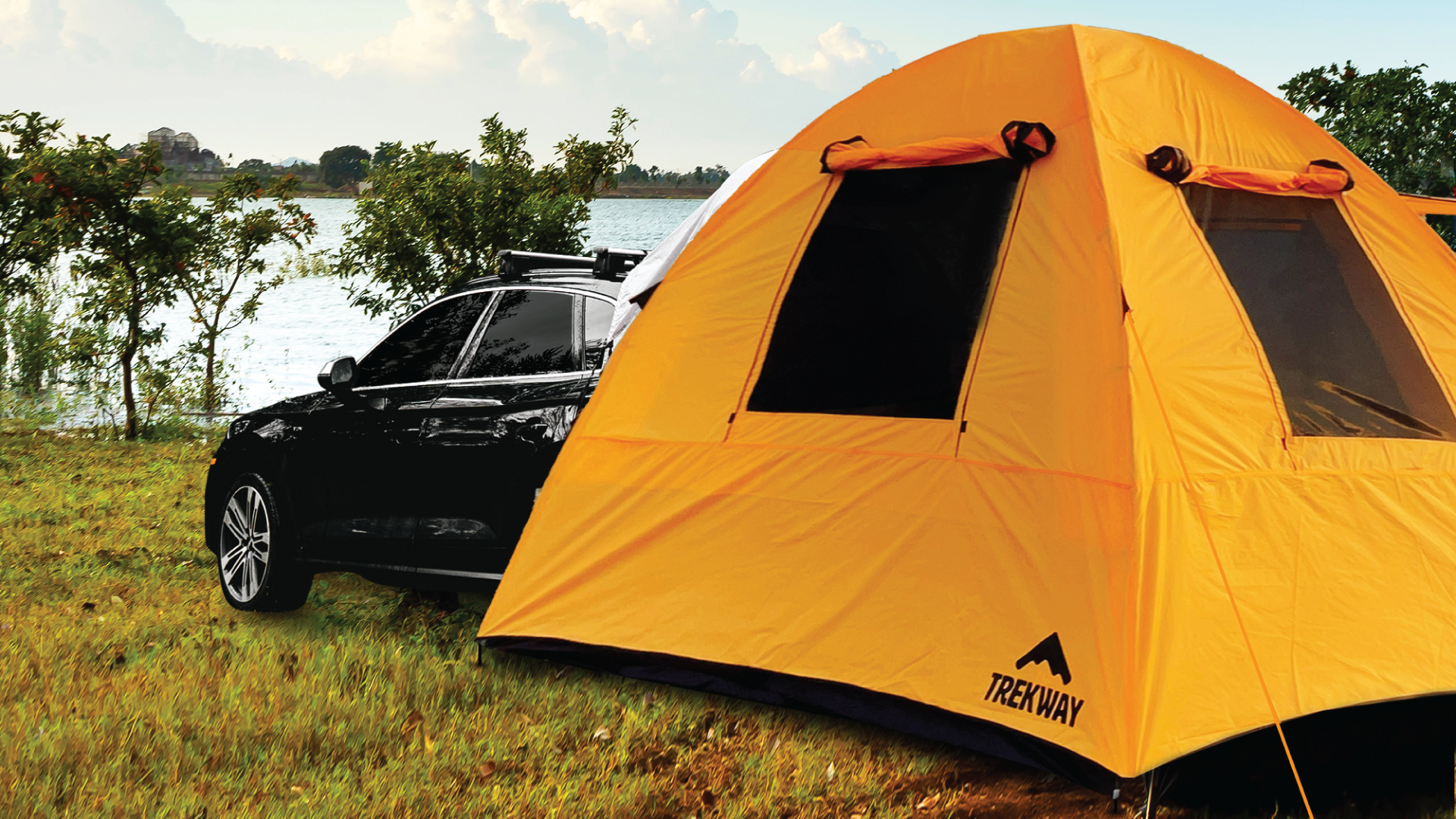 Watch Trekway SUV Instant Dome Camping Tent w/Attachment on