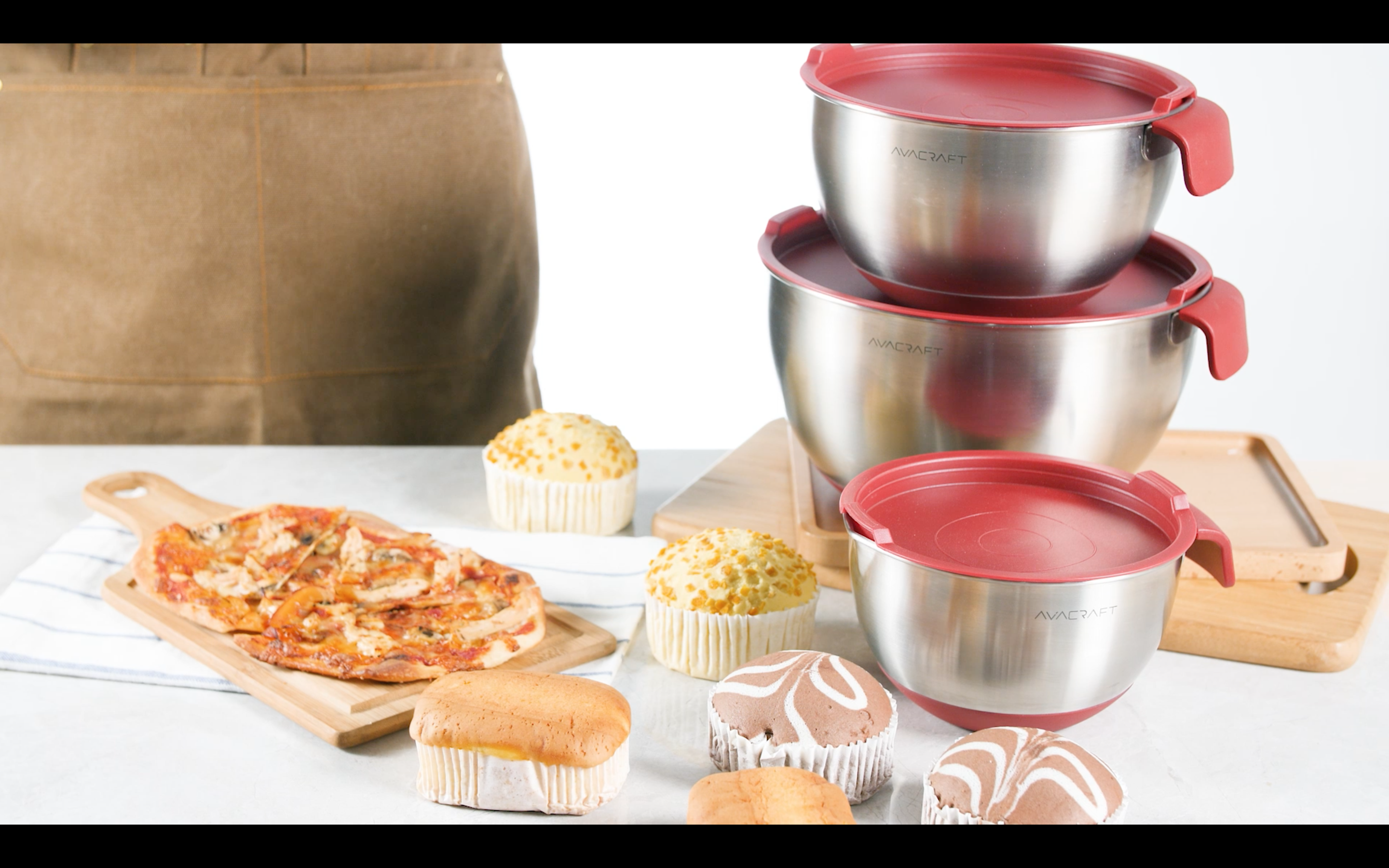 Amazon.com: AVACRAFT 18/10 Stainless Steel Mixing Bowl Set with