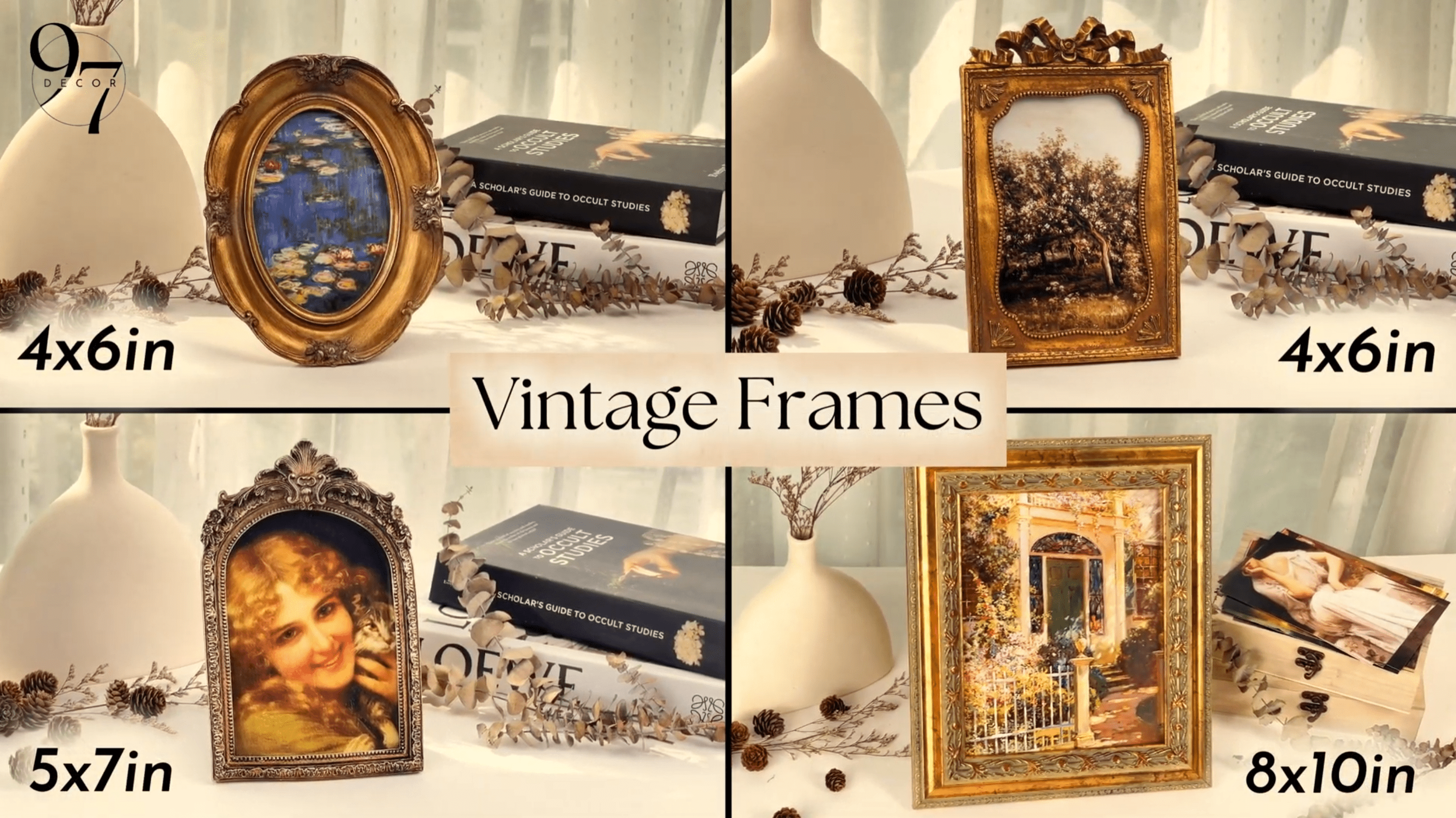 Amazon.com - 97 Decor Vintage Picture Frame - Ornate Gold Frame