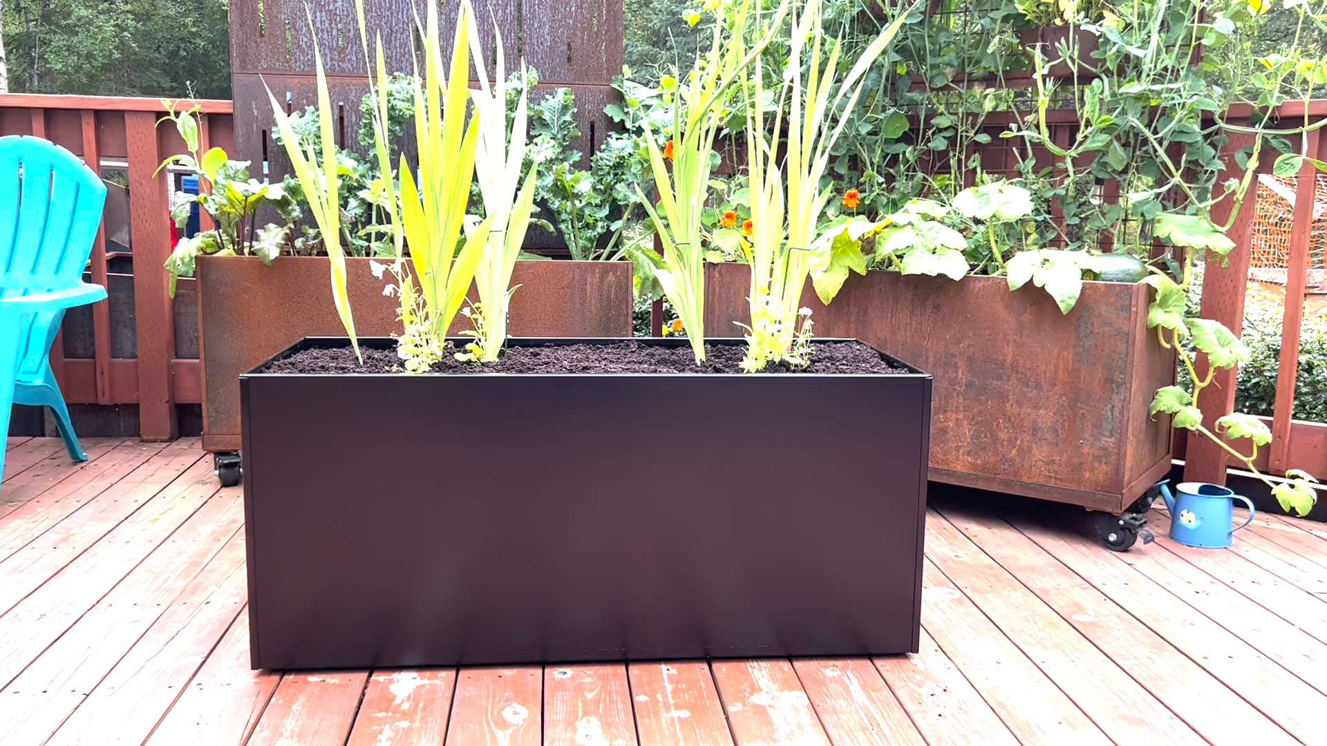 Amazon.com : Nice Aluminum Rectangular Planter (Black, 20