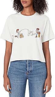Pixar Toy Story Jessie Woody Cawboys Yee Haw Logo Women's Crop Top