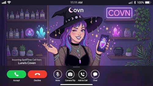 Witch Fake Video Call - Scary Prank Call App, Spooky Witch Audio Simulation & Magic Caller ID for Halloween Fun – vue 2